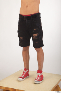 Colin black shorts clothing leg lower body red shoes 0002.jpg